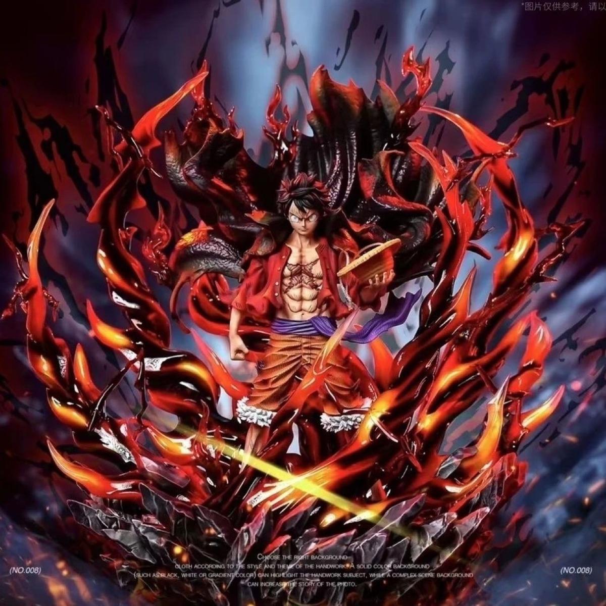 Monkey D. Luffy One Piece Figure – 40CM Straw Hat Ghost Island Haoushoku Haki Anime Statue