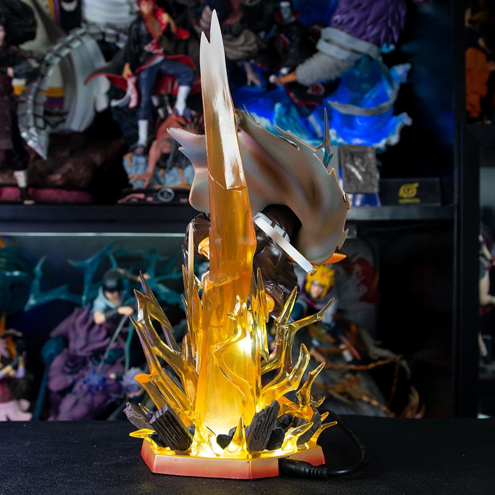 Zenitsu Agatsuma Demon Slayer Statue – 35CM PVC Collectible Anime Model with Red Eye Glow