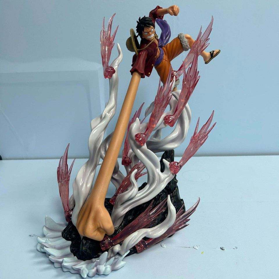 One Piece Enies Lobby Gear 3 Luffy Statue – 30CM Gatling Gun Battle Pose Collectible Figure