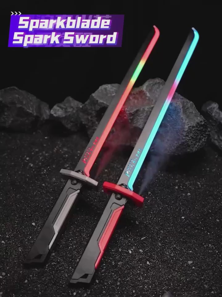 Plasma Dozer LED Sword 80CM – RGB Glowing Blade with Lights, Sound Effects, Mist & Spark Features