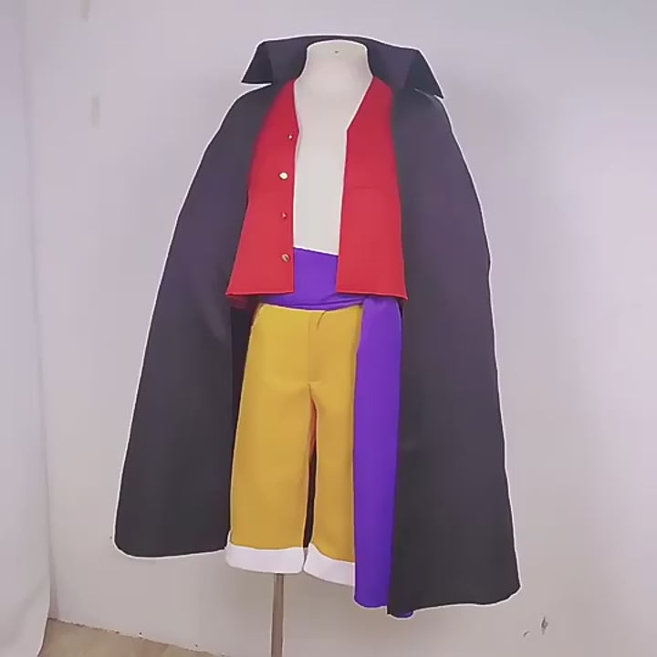 Monkey D. Luffy Cosplay Costume | Luffy Haori Outfit | Straw Hat Cosplay